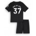 Maillot de foot Tottenham Hotspur Micky van de Ven #37 Extérieur vêtements enfant 2025-26 Manches Courtes (+ pantalon court)